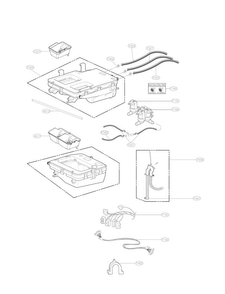 Dispenser Part Diagram and Parts List for WM5000HWA  LG Washer