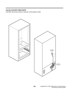 Valve And Water Tube Parts Diagram and Parts List for GR-Q238NSNM ASTCNA2 LG Refrigerator