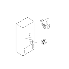 Ice Maker Diagram and Parts List for LDC22720SW 00 LG Refrigerator