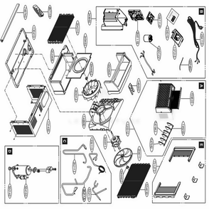 Main Diagram and Parts List for LW6017R AT1AHDP LG Air Conditioner