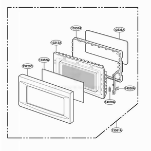 Part Location Diagram of 3581W1A270S LG DOOR ASSEMBLY