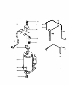Compressor Parts Diagram and Parts List for 58078122890  Kenmore Air Conditioner