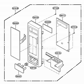 Controller Parts Diagram and Parts List for DMW13MB SGEDOM LG Range