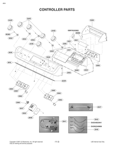Controller Parts Diagram and Parts List for FS1775LS ABDLLGA LG Range