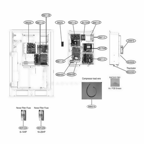 Part Location Diagram of EBR75420406 LG PCB ASSEMBLY