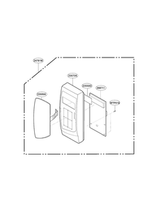 Control Panel Parts Diagram and Parts List for MA-1011W  LG Microwave