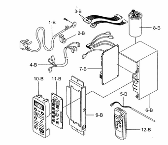 Part Location Diagram of 6871A10013B LG PCB ASSEMBLY,MAIN