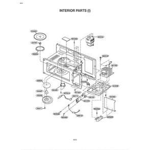 Section 1 Diagram and Parts List for MV-1515W WHEGSE LG Microwave Oven Combo