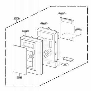 Part Location Diagram of 4810W1A148B LG BRACKET,CONTROL PANEL