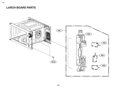 Larch Board Parts Diagram and Parts List for MSER0990S CSTELGA LG Miscellaneous