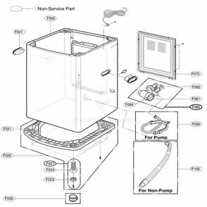 Part Location Diagram of 3041FA1751G LG BASE ASSEMBLY,CABINET