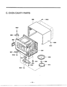 Microwave Complete Page 4 Diagram and Parts List for MA-870MW  LG Microwave