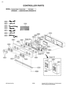 Controller Parts Diagram and Parts List for UPWD3034ST AS1LSGN LG Range