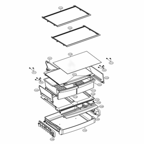 Refrigerator Parts Diagram and Parts List for LDCS24223B AWBCNA0 LG Refrigerator