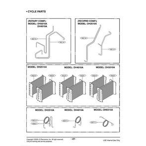Section 3 Diagram and Parts List for DH5010A WYCWMT LG Dehumidifier