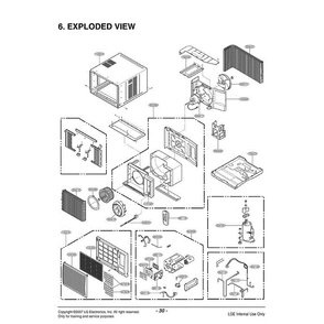 Part Location Diagram of 5421A90005E LG Evaporator Assembly,First