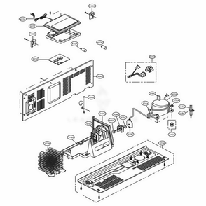 Machine Compartment Diagram and Parts List for 51833 ASTCSE0 LG Refrigerator