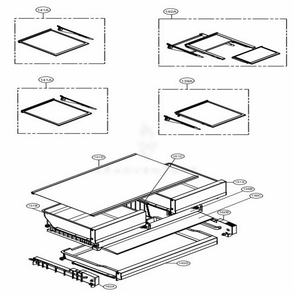 Refrigerator Parts Diagram and Parts List for LFXS28566D ASBCNA2 LG Refrigerator