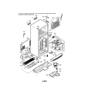 Part Location Diagram of 5027JA1027F LG Shelf Assembly,Refrigerator