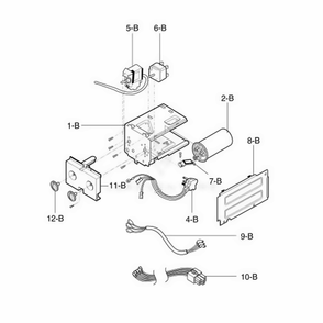 Control Box Assembly Diagram and Parts List for 580 AWYCSRU LG Air Conditioner