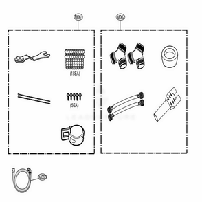 Accessories Diagram and Parts List for 1992 ABWESEU LG Washer