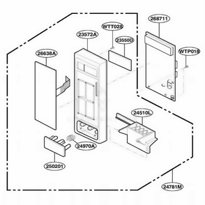 Part Location Diagram of 5020W2A085A LG BUTTON