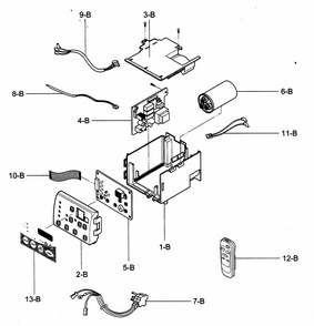 Part Location Diagram of 4994A10029A LG BASE