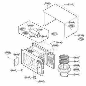 Part Location Diagram of 3112W0U036C LG CASE,U BENDING