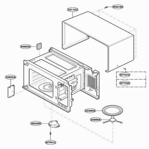 Part Location Diagram of 3112W1U032D LG CASE,U BENDING