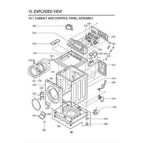 Section 2 Diagram and Parts List for WM3632HW ABWEEUS LG Washer
