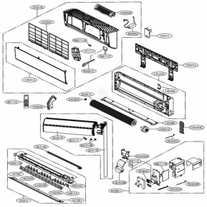 Indoor Unit Diagram and Parts List for LAN180HSV2 AMRBEUS LG Air Conditioner