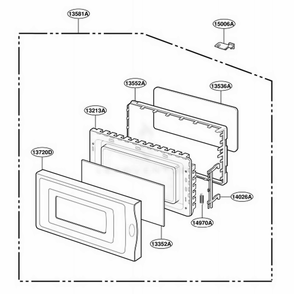 Part Location Diagram of 3720W0D111B LG PANEL,DOOR