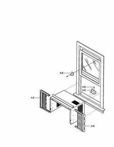 Installation Kit Assembly Diagram and Parts List for 58079056891  Kenmore Air Conditioner