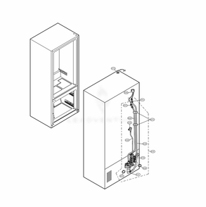 Valve And Water Tube Parts Diagram and Parts List for LRFVC2406S ASTCNA0 LG Refrigerator
