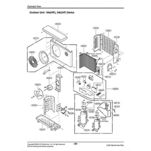 Section 2 Diagram and Parts List for LS180HE AWHAEUS LG Air Conditioner
