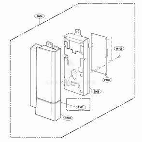 Controller Parts 2 Diagram and Parts List for 63763 ASBESEA LG Range
