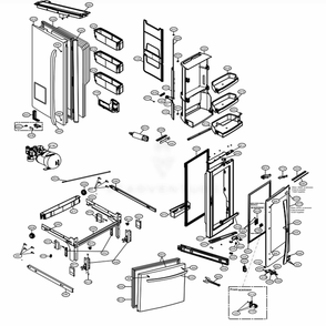 Part Location Diagram of MBL65042007 LG CAP,DECOR REFRIGERATOR