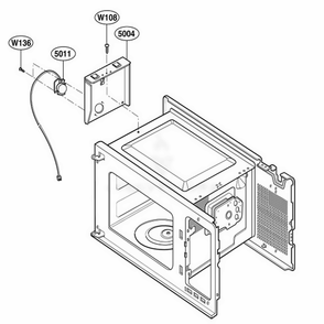 Sensor Parts Diagram and Parts List for 62469 CB1ESEA LG Wall Oven