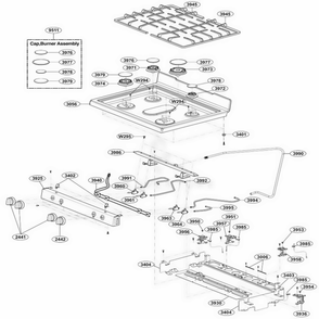Part Location Diagram of MGE61842802 LG Pipe