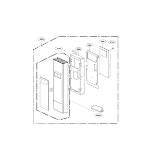 Controller Diagram and Parts List for LMVH1711ST 00 LG Microwave
