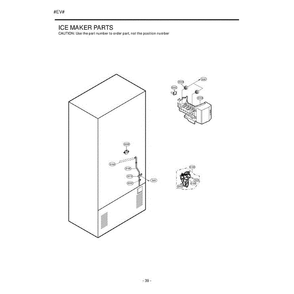 Section 6 Diagram and Parts List for LDC22720ST ASTCLGG LG Refrigerator