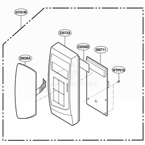 Part Location Diagram of 6871W2S162E LG PCB ASSEMBLY,SUB