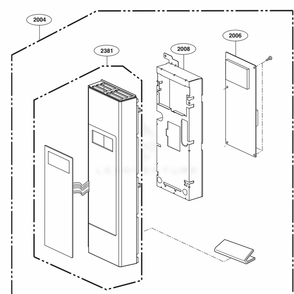 Part Location Diagram of MAZ51778902 LG BRACKET,CONTROL PANEL