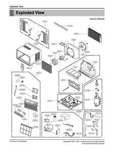 Part Location Diagram of 5421A20099W LG EVAPORATOR ASSEMBLY,FIRST
