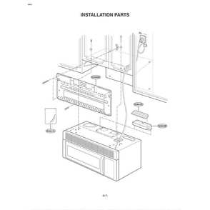 Section 3 Diagram and Parts List for MV-1555ST STEGSE LG Microwave Oven Combo