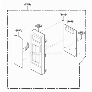 Part Location Diagram of 3506W1A229B LG MEMBRANE