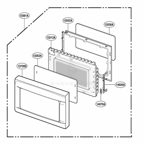 Part Location Diagram of 3720W0D224B LG PANEL,DOOR