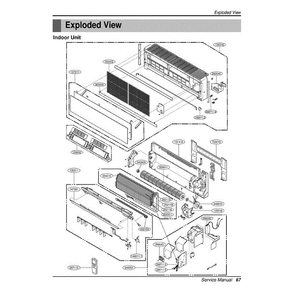 Section Diagram and Parts List for LAN121CNM ANCAEUS LG Air Conditioner