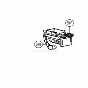 Ice Maker And Ice Bin Parts Diagram and Parts List for LFCC23596S ASTCNA4 LG Refrigerator