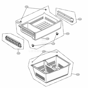 Part Location Diagram of AJP73574511 LG TRAY ASSEMBLY,DRAWER